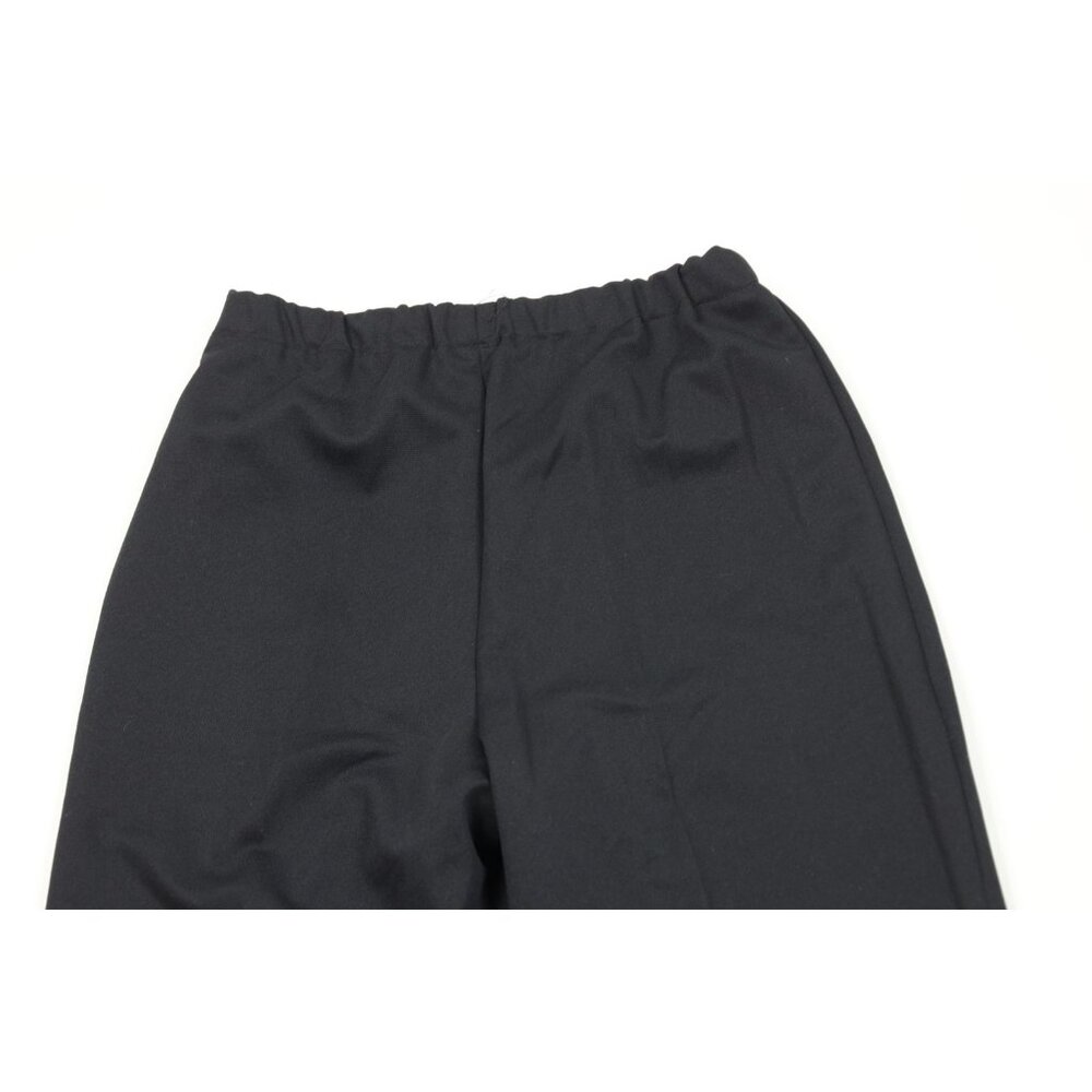 Vtg 60s 70s Streetwear Womens 14 Faded Knit Wide Leg Bell Bottoms Pants Black US - Picture 7 of 9